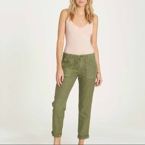 Billabong straight leg boyfriend pants
